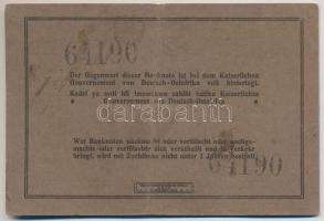 Német Kelet-Afrika 1915. 10R T:III
German East Africa 1915. 10 Rupien C:F
Krause 38