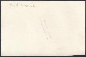 David Fjodorovics Ojsztrah(1908-1974) hegedűművész, Liebmann Béla fotója, pecséttel jelzett, 12x18 c...