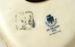 Hollóházi hattyú, kézzel festett, jelzett, hibátlan, m:23 cm, h:22 cm