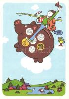 4 db MODERN magyar szocialista propaganda lap; Takarékosság / 4 modern Hungarian socialist propagand...