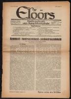 1929 Előörs, Szerk.: Bajcsy-Zsilinszky Endre, II. évf. 19. szám, 1929. május 11., szakadozott állapotban.