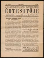 1943 A Budapesti Járműgyártók Ipartestületének Értesítője, XXI. évf. 12. szám, 1943. dec. 1., 4 p.