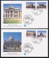 Architectural monuments set on 5 FDC Építészeti műemlékek sor 5 db FDC-n