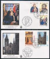 Vallási motívumok 4 klf FDC Religion 4 FDCs