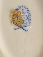 Herendi Viktória mintás fogpiszkálótartó, kézzel festett, jelzett, hibátlan, 5×5 cm