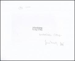 1986 Jankovszky György(1946-): Víkend ház XVI, feliratozva, aláírt, pecséttel jelzett, kartonra kasí...