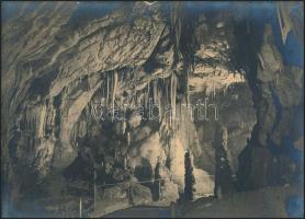 Balogh Rudolf (1879-1944): Az Aggteleki-cseppkőbarlang, jelzetlen fotó, 21x29 cm