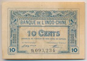 Francia Indokína 1920-1923. (1919) 10c T:III French Indo-China 1920-1923. (1919) 10 Cents C:F Krause 43.