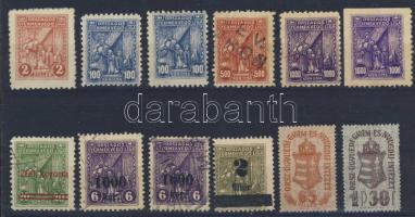 1922-1927 Országos gyermekvédő liga liga 10db+gyám- és nyugdíjintézet 2db