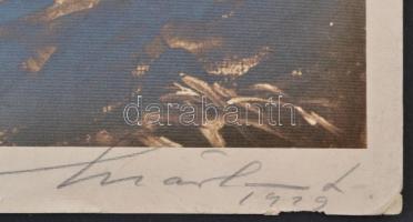 1929 Márton Ferenc (1884-1940) cserkészgrafikájáról készült korabeli reprodukció, Márton aláírásával...