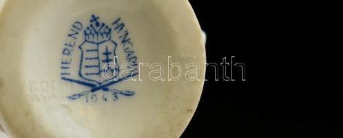 Herendi, kézzel festett fogpiszkáló tartó. Jelzett, hibátlan / Painted toothpick holder 7 cm