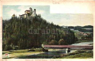 Nedec, Niedzica (Szepesófalu); Zamek Nedzica / Schloss Nedecz / Nedecz vára, híd, Feitzinger Ede Nr. 364. / castle, bridge (EK)