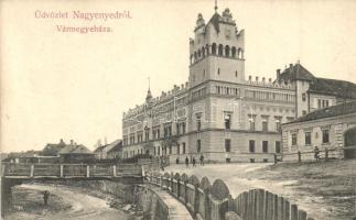 Nagyenyed, Aiud; Vármegyeháza, Földes Ede kiadása / county hall (EK)