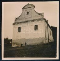 cca 1930 Mád zsinagóga fotó / Synagogue photo 55x56 cm