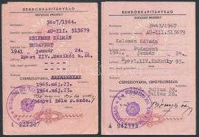1964, 1967 A Rendőrkapitányság által kiállított kiutazási engedély Csehszlovákiába és Lengyelországba
