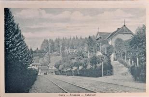 Tusnádfürdő, Baile Tusnad; leporellófüzet 16 képpel, vasútállomás, Andrasofszky kiadása / leporello ...