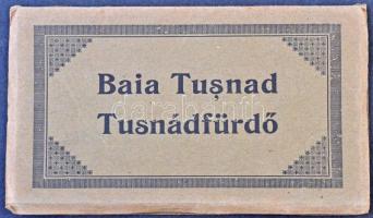 Tusnádfürdő, Baile Tusnad; leporellófüzet 16 képpel, vasútállomás, Andrasofszky kiadása / leporello ...