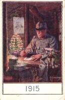 A K.u.K. hadsereg katonája 1915 karácsonyán / Soldier of the Austro-Hungarian Army in Christmas 1915, s: Kuderna  (EK)