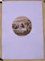 Kéri Imre (1945-): Days and nights mappa. 15 db rézkarc, papír, jelzett, d:14,5 cm, leírással