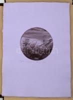 Kéri Imre (1945-): Days and nights mappa. 15 db rézkarc, papír, jelzett, d:14,5 cm, leírással