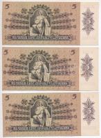 1939. 5P (3x) sorszámkövetők T:I-
Adamo P6