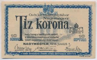 Nagymegyer / hadifogolytábor 1916. július 1. 10K "MS13 0203" T:I- 
Adamo HHN-1.7.1