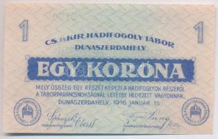 Dunaszerdahely / hadifogolytábor 1916. január 15. 1K "11 0180" T:I,I-