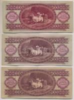 1949. 100Ft + 1957. 100Ft + 1962. 100Ft + 1968. 100Ft + 1975. 100Ft T:III kis ly