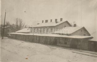 Bátyú, Batyovo; Vasútállomás télen / railway station, winter, photo (EB)