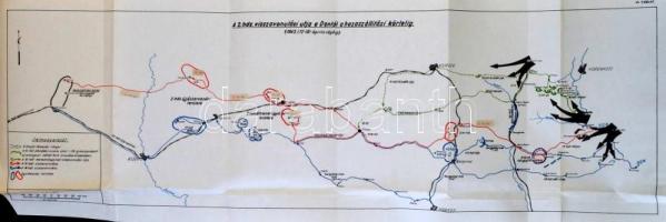 Honvédelmi Minisztérium Központi Irattár két kiadása, 2 db, számos melléklettel, vázlattal, térképpe...