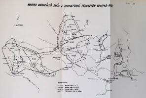 Honvédelmi Minisztérium Központi Irattár két kiadása, 2 db, számos melléklettel, vázlattal, térképpe...