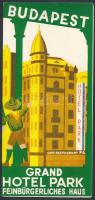 cca 1930 A Budapest Grand Hotel Park ismertető prospektusa