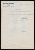 cca 1930-1940 11 db lapszerkesztői levél díszes fejléces papíron