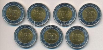 2002. 100Ft "Kossuth Lajos" (7x) T:1- 
Adamo FOEM1