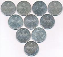 1992-1993. 200Ft Ag "MNB" (2x) + 1994. 200Ft Ag "Deák" (8x) T:2