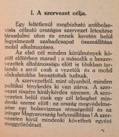 1922 Szervezeti utasítás. Bp., Sajtótanfolyam Kisérleti Nyomdája, 34 p. Kiadói tűzött papírkötés. An...