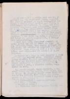 cca 1956-1957 Mészáros András (?-?) nőgyógyász, 1956-ban a tatai munkástanács egyik vezetője naplójá...