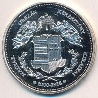 DN "Magyarország Keresztény Királyai / I. Ferenc József 1848-1916" Ag emlékérem (20,2g/0.3...