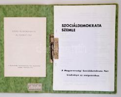 1973 Szociáldemokrata Alternativa + Szociáldemokrata szemle VII-VIII. szám, Szerk.: Kéthly Anna. Stockholm, A Magyarországi Szociáldemokrata Párt kiadványa az emigrációban, kapcsos papír mappában.