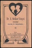 cca 1930 Dr. A. Oetker vényei receptjei konyha és házszámára, Bécs. Kiadói papírkötésben, borítóján kis szakadással. 14x9 cm