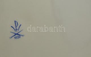 Herendi Eton mintás mélytányér és lapostányér, kézzel festett, jelzett, hibátlan, d:24 és 25 cm