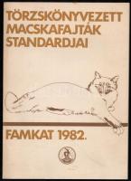 László Erika: Törzskönyvezett macskafajták standarjai. Bp., 1982., FAMKAT, 88 p. Kiadói papírkötés. Jó állapotban. Megjelent 2000 példányban.