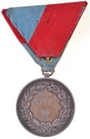 1920-1930. "A.M.K.C. III." jelzett Ag kerékpáros díjérem mellszalagon (20,29g/0.800/36mm) ...