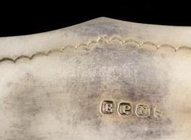 Angol villa és halkés készlet, ezüstözött alpakka, elefántcsont  nyéllel, jelzett, eredeti dobozában...