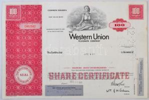 Amerikai Egyesült Államok 1968-1971. "The Western Union Telegraph Company" 3db klf részvén...