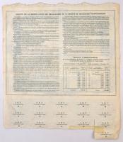 Franciaország / Párizs 1920. "Tengerentúli Hajózási Társaság" részvénye 500Fr-ról, szelvén...