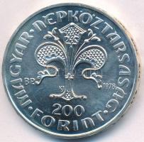 1978. 200Ft Ag "Az első magyar aranyforint" T:BU
Adamo EM56