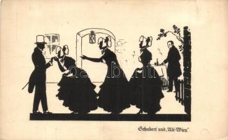 &#039;Schubert und Alt-Wien&#039; silhouettes, Kleiner Verlag Berlin 3302/3 (EK)