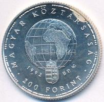 1992. 200Ft Ag "Veszélyeztetett állatvilág" T:BU kis szennyeződés fo.
Adamo EM126