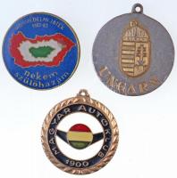 Vegyes: 8db-os emlékérem, jelvény tétel, közte: "Zwiazek Kynologiczny w Polsce (Lengyel Kennel ...